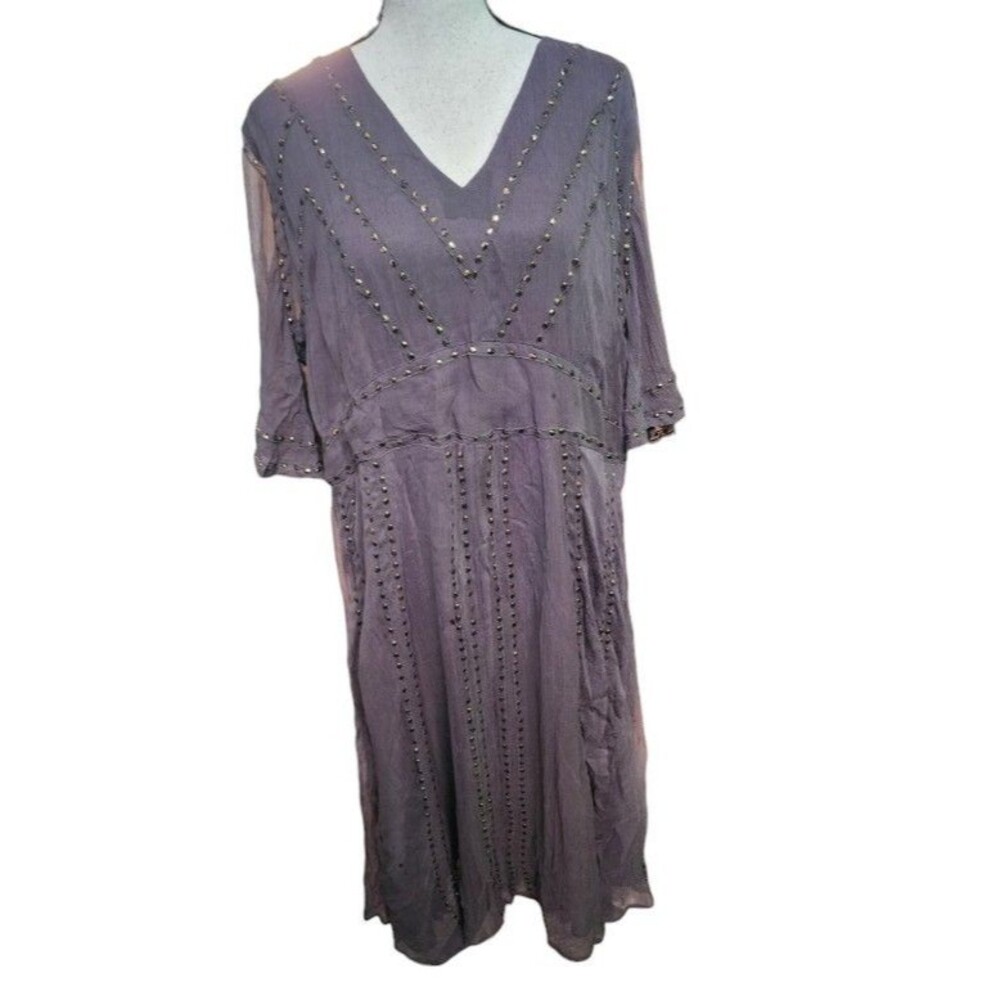 Sundance 'Dance The Night Away' Dress Flowing Layered Embellished Size XL